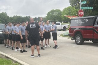 Garland Fire Department recruits