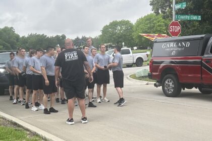 Garland Fire Department recruits