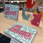 Interabang Books in Dallas, display table featuring Joy Machine by Jeffie Brewer