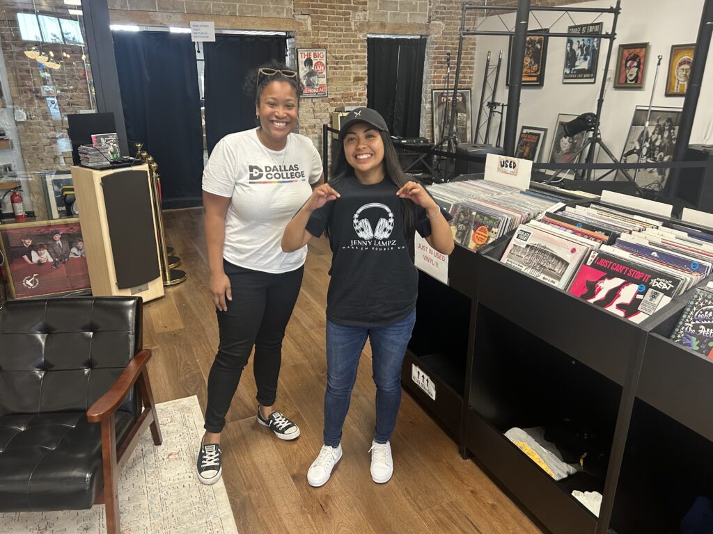 Jenny Lampz with Manager, Shirley Wilson