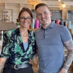 AJ T. Cole with Steven Binko at Latham Bakery